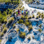 Mountainbike groep bij Seismitas