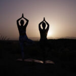 Sunset yoga