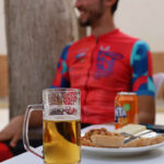 Pauze tijdens het fietsen